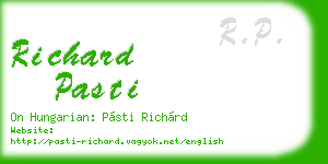 richard pasti business card