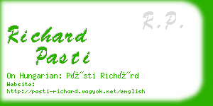 richard pasti business card
